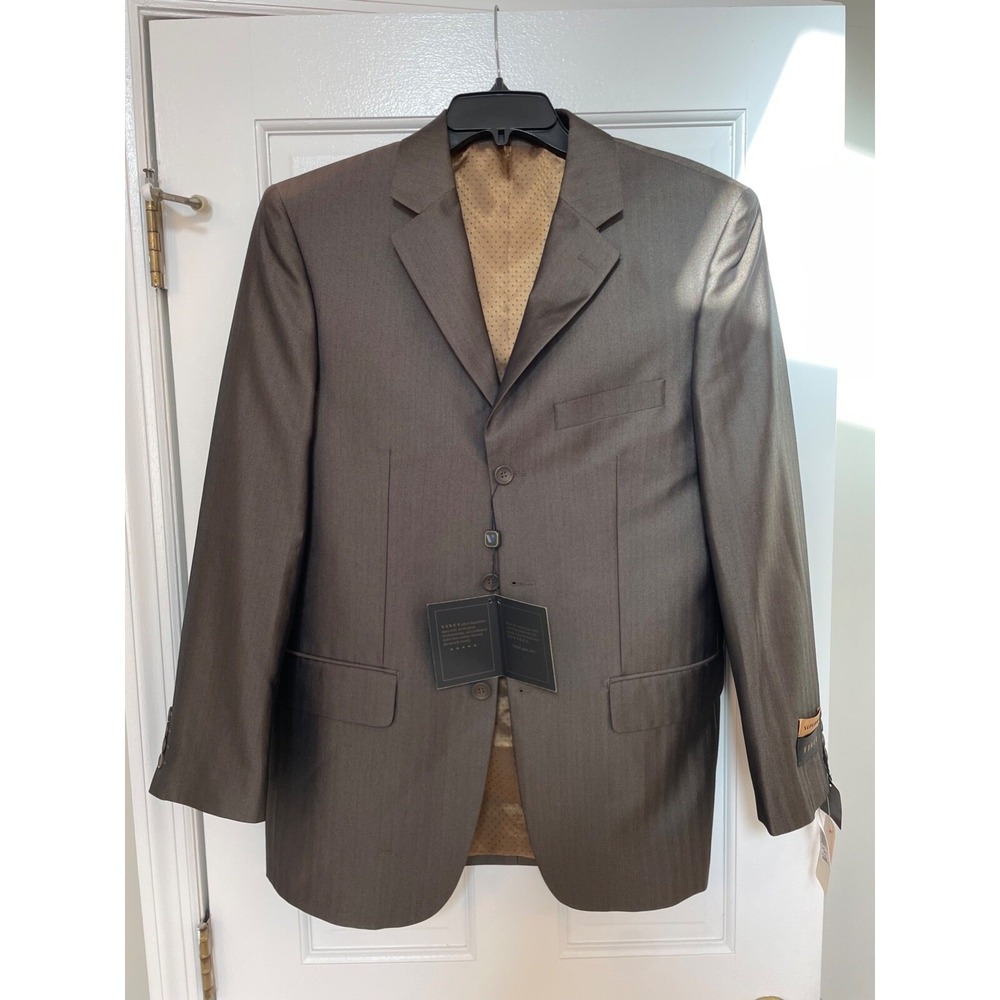 Vinci Men's Suit Jacket Size 38R Brown Brand New 3RS-34 Zegna Couture